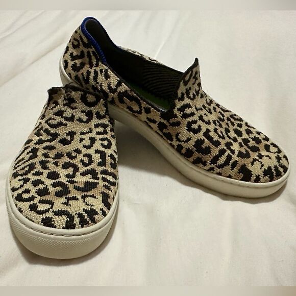 Rothy’s Slip On Sneaker Cheetah Print Women’s Size 7 - Picture 3 of 10